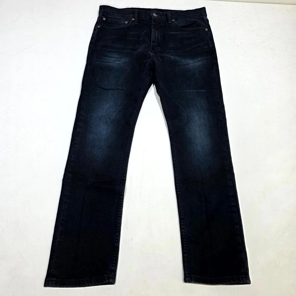Levi's 510 Skinny Jeans Mens 34x30 Dark Wash Blue Denim Pants 05510-0711